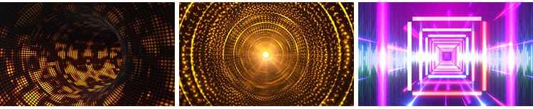 星空炫酷动感穿梭循环隧道舞台走秀直播大屏幕LED视频VJ背景素材