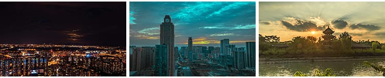 四川成都城市建筑车流夜景风光旅游风景点地标宣传片航拍视频素材