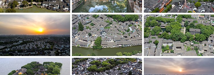 苏州同里古镇建筑旅游景点地标烟雨江南水乡风光高清剪辑视频素材