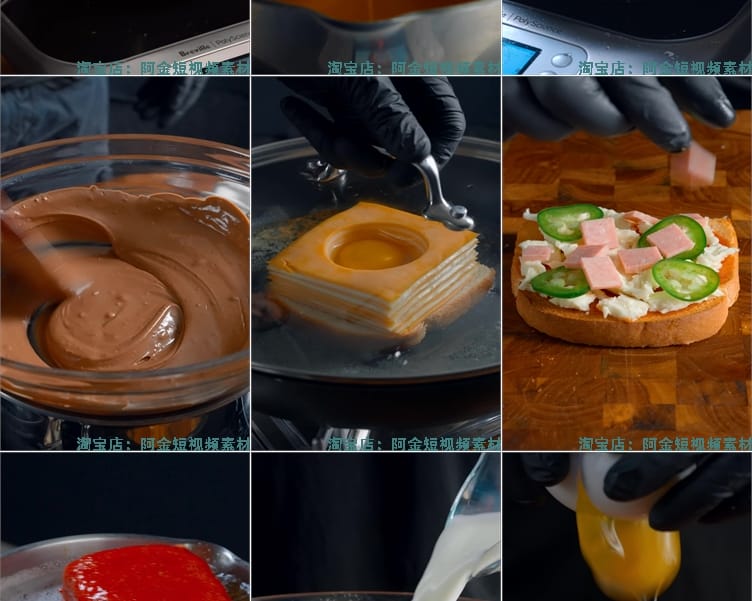 竖屏西餐美食甜品烹饪国外高清解压小说推文素材无水印短视频引流