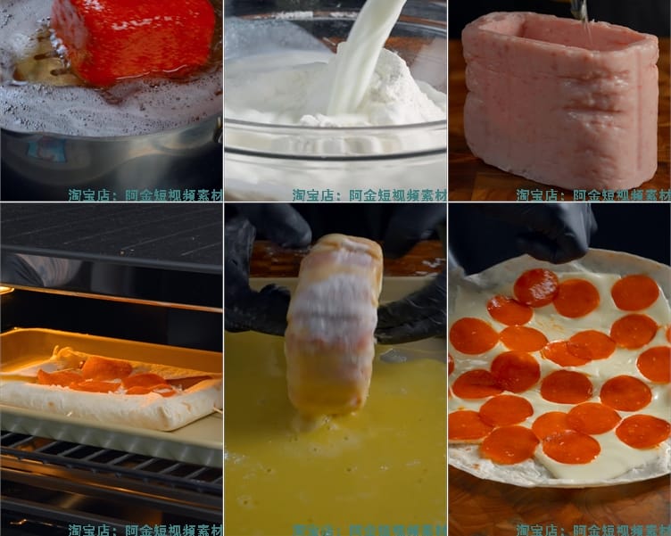 竖屏西餐美食甜品烹饪国外高清解压小说推文素材无水印短视频引流