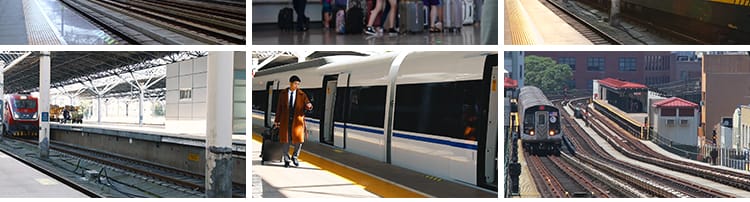 火车站进站出站动车铁轨道交通候车大厅站内人流人群高清视频素材