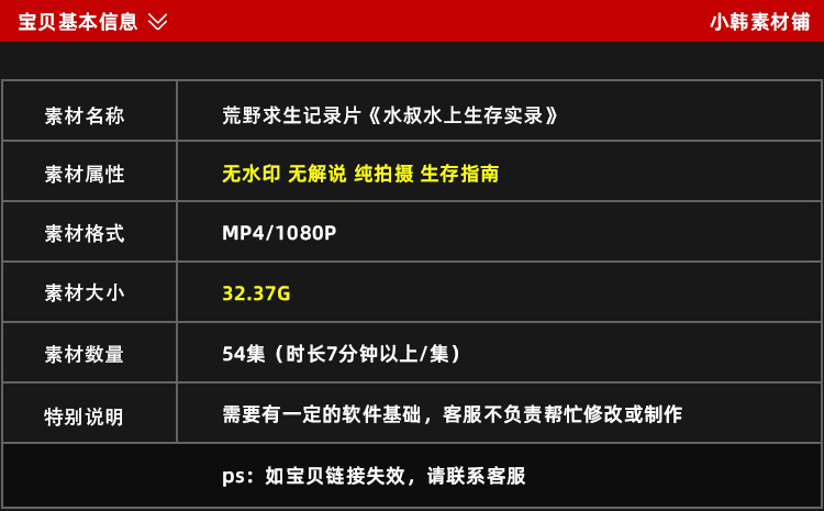 荒野求生纪录片水上生存实录1080P自媒体电影解说抖音短视频素材