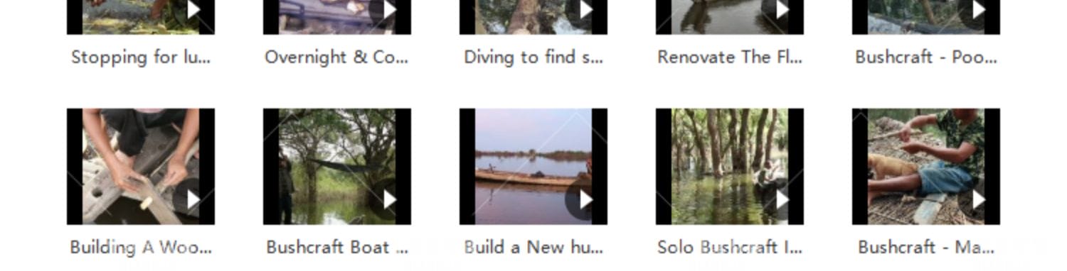 荒野求生纪录片水上生存实录1080P自媒体电影解说抖音短视频素材