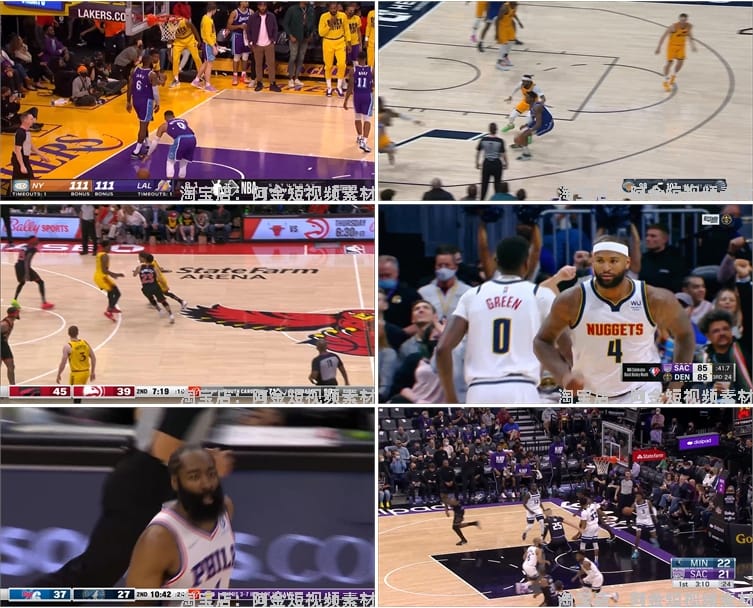 NBA篮球精彩时刻高光名场集锦视频小说推文素材抖音自媒体剪辑