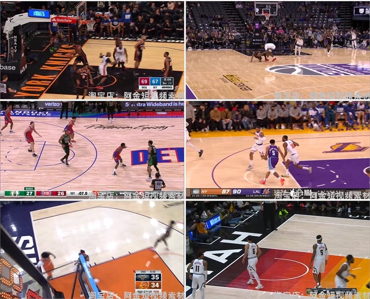 NBA篮球精彩时刻高光名场集锦视频小说推文素材抖音自媒体剪辑