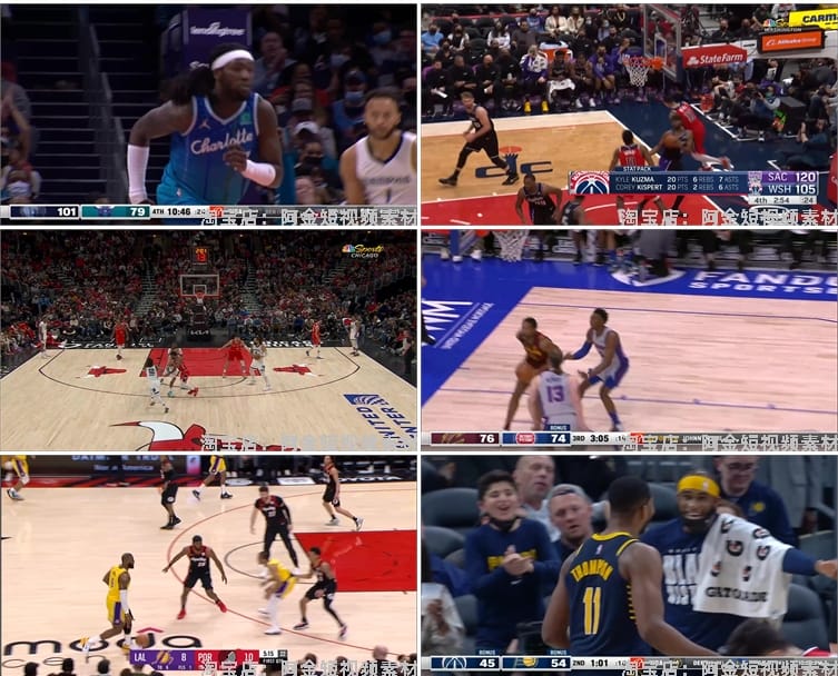 NBA篮球精彩时刻高光名场集锦视频小说推文素材抖音自媒体剪辑