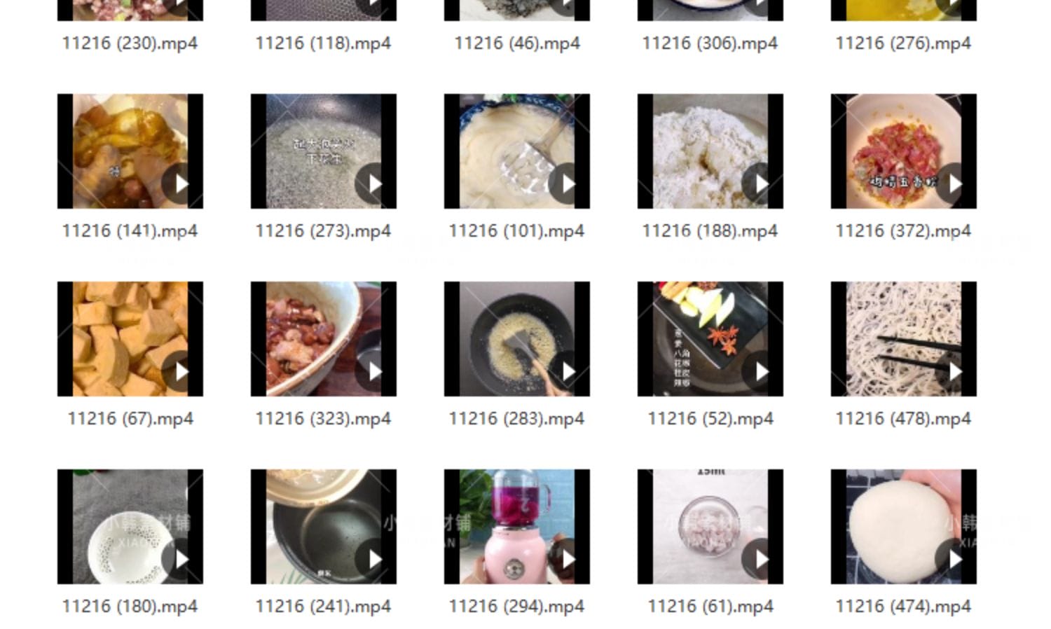 美食合集竖版高清抖音自媒体pr剪辑背景视频素材（25000个）