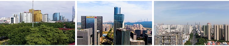 4K南宁城市建筑风光CBD天际线夜景旅游景点地标航拍延时视频素材