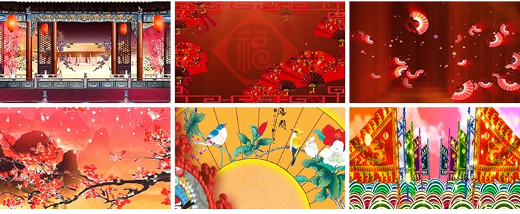 中国风京剧脸谱古典梨园戏曲川剧戏国潮舞台晚会LED背景视频素材