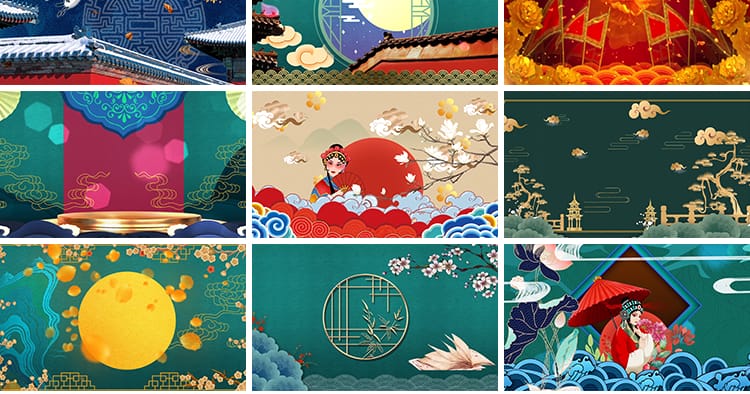 中国风京剧脸谱古典梨园戏曲川剧戏国潮舞台晚会LED背景视频素材