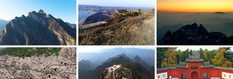 洛阳景点龙门石窟古城白马寺古建筑栾川老君山小浪底水库视频素材
