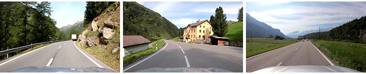 欧洲瑞士小镇开车自驾第一视角行驶行车旅途国外自然风景视频素材