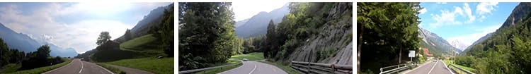 欧洲瑞士小镇开车自驾第一视角行驶行车旅途国外自然风景视频素材