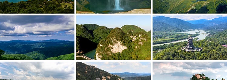 绿水青山生态自然绿色环保高山美景山林小溪水山清水秀短视频素材
