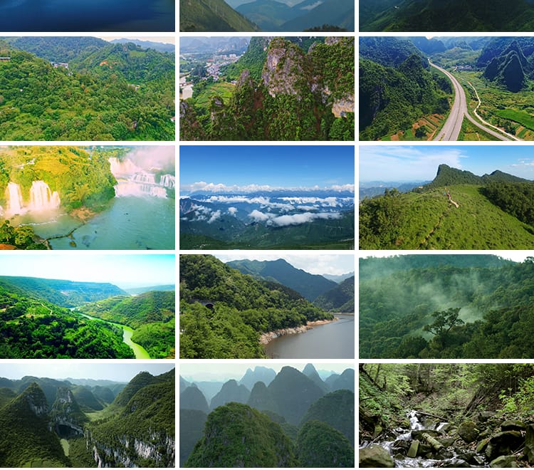 绿水青山生态自然绿色环保高山美景山林小溪水山清水秀短视频素材