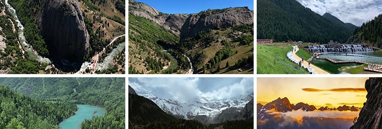 新疆风景航拍延时大草原山脉沙漠自然风光雪山旅游景区短视频素材