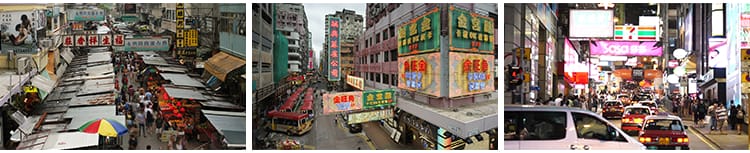 香港城市建筑航拍风光人文街景街道夜景车流人流地标实拍视频素材