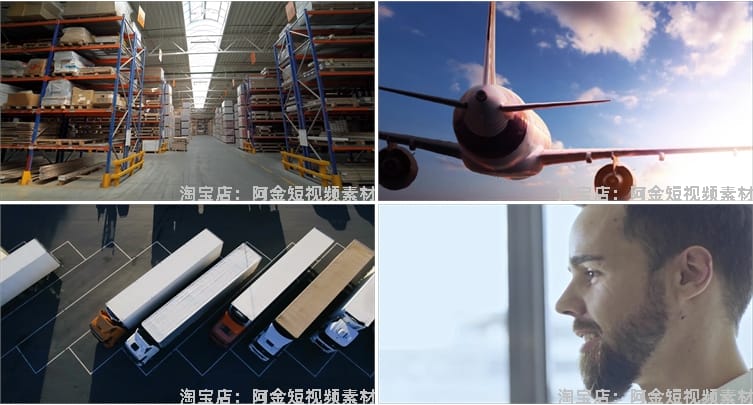 快递分拣运输物流仓库仓储货运流水线工人打包实拍剪辑短视频素材