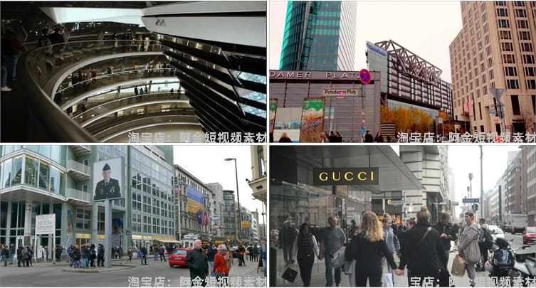 德国柏林城市风光景点建筑航拍风景素材高清旅游自然治愈系短视频