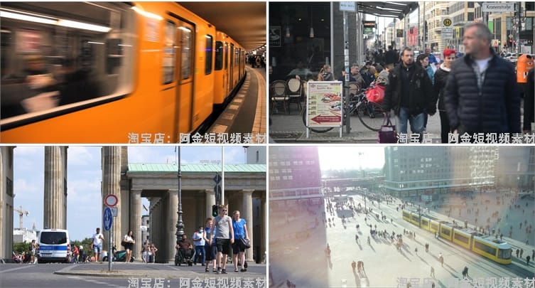 德国柏林城市风光景点建筑航拍风景素材高清旅游自然治愈系短视频
