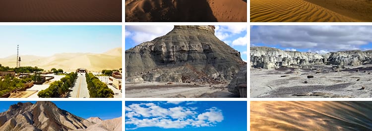 荒沙漠戈壁骆驼队风沙风化之路沙丘凉大漠孤烟直地貌丝绸视频素材