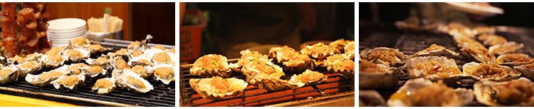 炭烧烤生蚝蒜蓉新鲜海鲜美食生蚝养殖基地海蛎子牡蛎剪辑视频素材