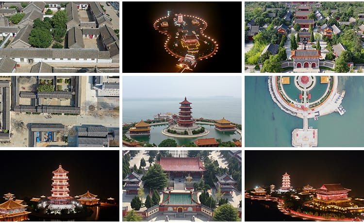 烟台灯塔蓬莱阁三仙台风光旅游风景点城市风光八仙过海短视频素材