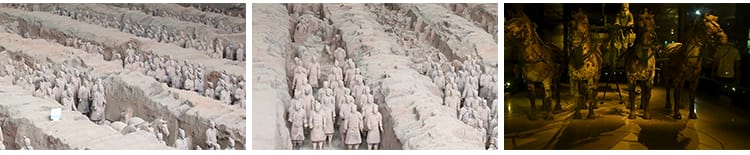 陕西西安秦始皇兵马俑特写陶俑历史文化遗迹古代航拍实拍视频素材