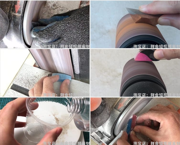 手工DIY滴胶饰品水晶树脂创意高清横屏国外解压视频小说推文素材