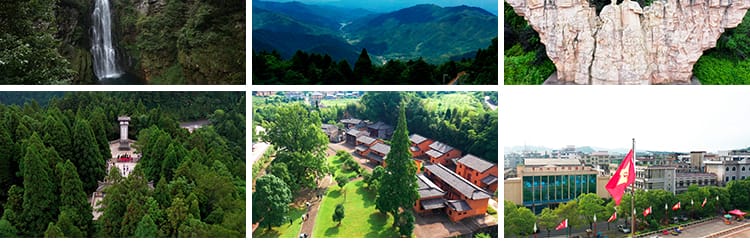 4K江西井冈山胜利号角红旗革命圣地红色文化旅游景点地标视频素材