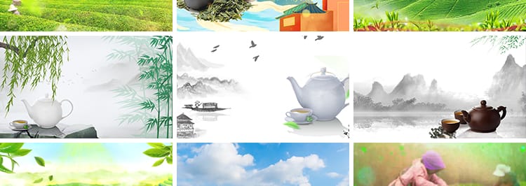 茶叶飘叶中国风茶园采茶山品茶茶田茶艺表演舞台LED背景视频素材