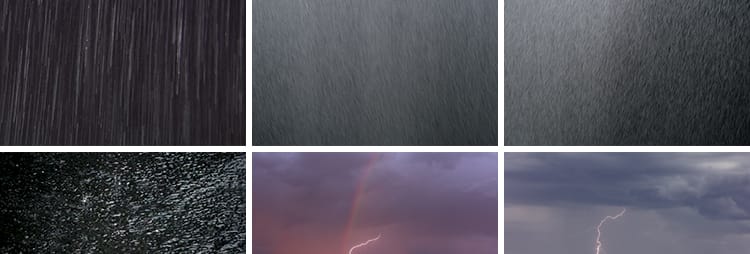 天空闪电乌云密布打雷狂风暴风雨来临夜空下黑天大雨天气视频素材
