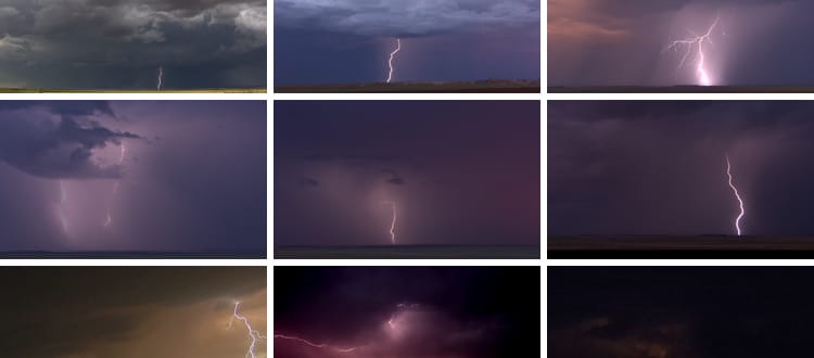 天空闪电乌云密布打雷狂风暴风雨来临夜空下黑天大雨天气视频素材
