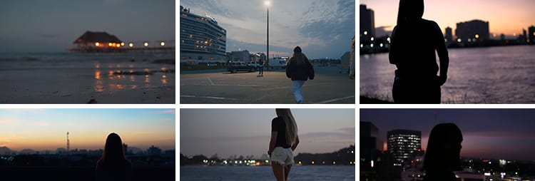 夜景街头城市街道人物行走路背影伤感情孤独自媒体抖音短视频素材