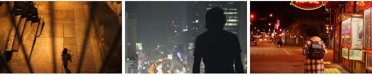 夜景街头城市街道人物行走路背影伤感情孤独自媒体抖音短视频素材