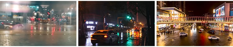 晚上交通信号灯红绿灯现代交通马路城市夜景车流行人实拍视频素材