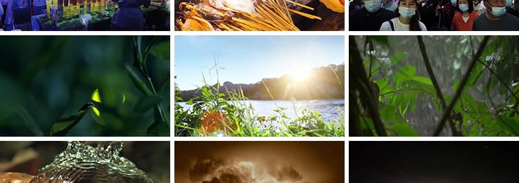 夏季海滩旅游度假生活夏日风景夏天阳光透过水上乐园实拍视频素材