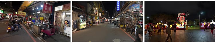 台湾台北城市走拍夜景白天漫步街道人流车流街拍视角街景视频素材