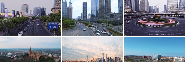 上海城市建筑风光夜景车流CBD外滩旅游东方明珠地标航拍视频素材