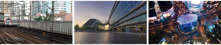 上海城市建筑风光夜景车流CBD外滩旅游东方明珠地标航拍视频素材