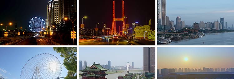 南昌城市建筑CBD航拍延时滕王阁八一广场大桥英雄纪念塔视频素材