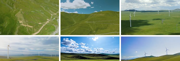 内蒙古呼伦贝尔风光大草原蓝天白云旅游风景高清航拍背景视频素材