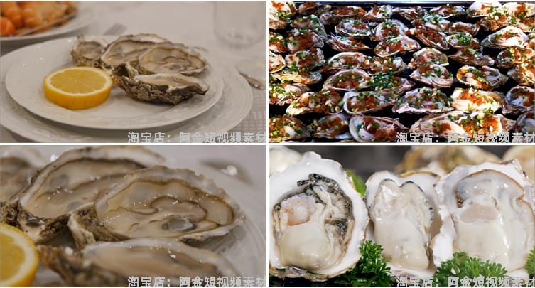 生蚝海蛎子夜宵生活烧烤炭烤美食短视频自媒体高清实拍素材剪辑