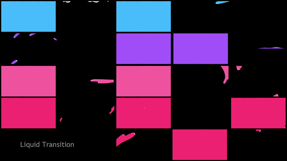 视频素材-365个二维卡通笔刷水墨液体烟雾爆炸干扰蒙版遮罩MG图形转场动画元素包 Mega Transition Pack
