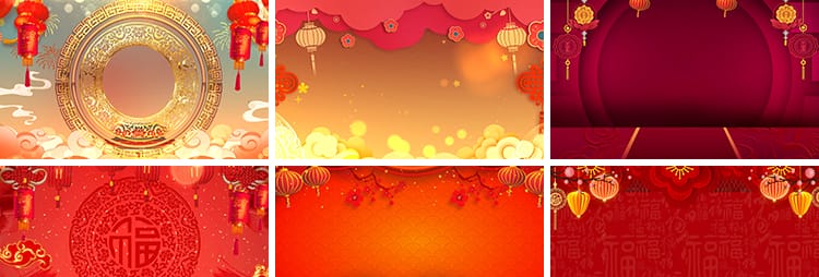 兔年新年春节贺岁年会喜庆开场片头晚会LED舞台屏幕背景视频素材