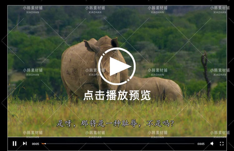 BBC珍稀动物保护纪录片最后一眼全6集中视频自媒体解说视频素材