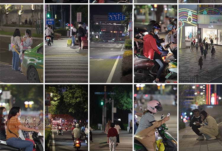 城市夜景夜晚人物情感孤独街景街拍人流治愈系抖音高清短视频素材