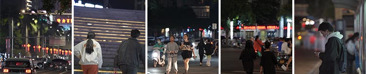城市夜景夜晚人物情感孤独街景街拍人流治愈系抖音高清短视频素材