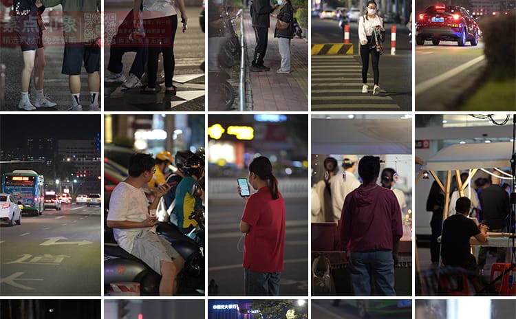 城市夜景夜晚人物情感孤独街景街拍人流治愈系抖音高清短视频素材